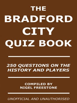 cover image of The Bradford City Quiz Book